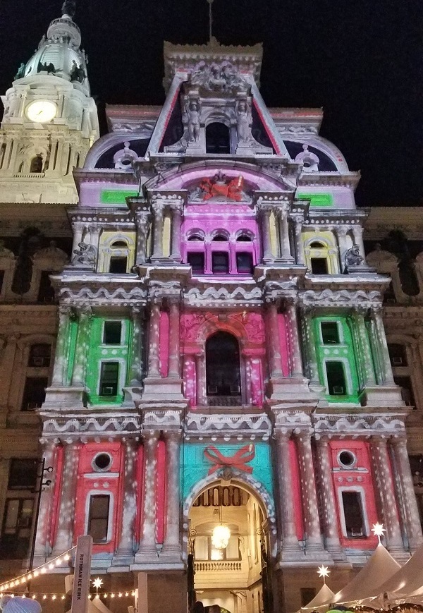 Holiday Light Show At City Hall