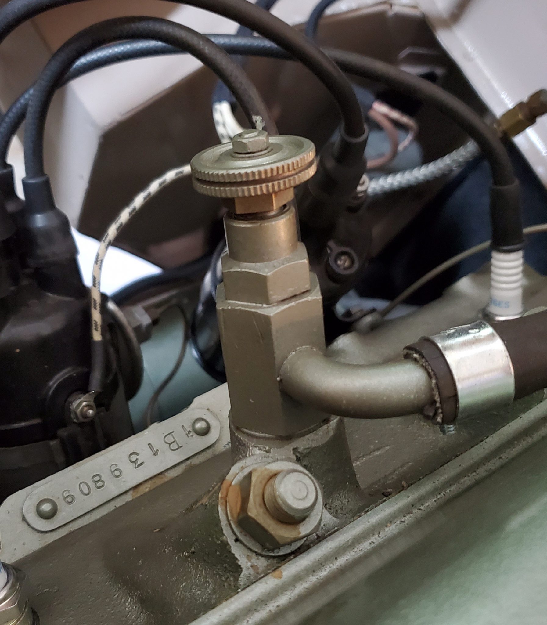 Austin Healey 100 Heater Valve Stem Repair. Michael's Austin Healey