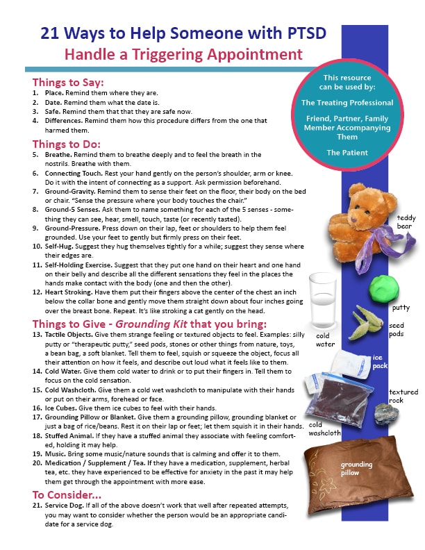 21 Ways to Help Someone with PTSD Handle a Triggering