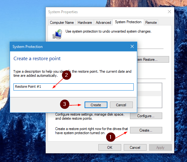 How to Create a System Restore Point on Windows 10 or.