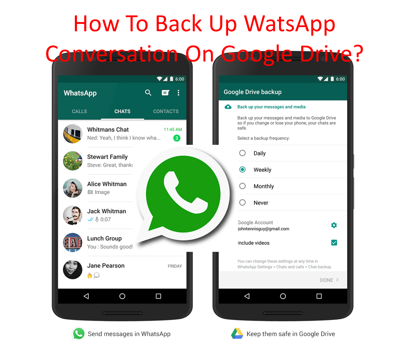 How To Back Up WhatsApp Conversation On Google Drive