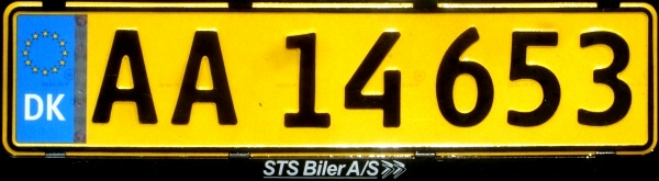 Olav's Danish License Plates - Number Plates Of Denmark