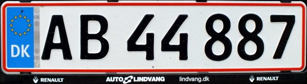 Olav's Danish License Plates - Number Plates Of Denmark