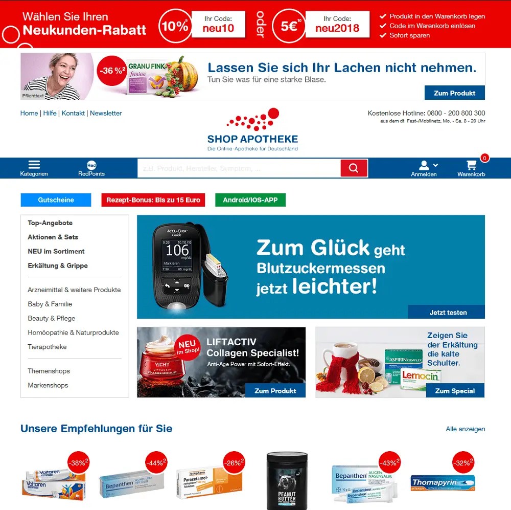 Online Apotheke versandkostenfrei ab 10€ Bestell hier günstig auf
