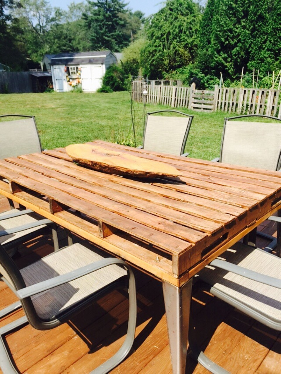 Patio Coffee Table Out of Wooden Pallets Pallet Ideas