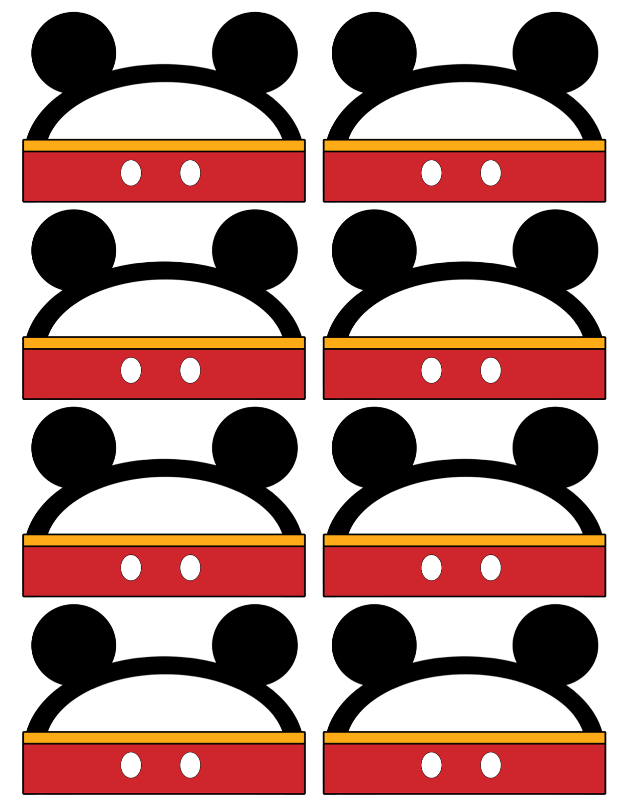 Mickey Mouse Free Printable Coloring Pages for Kids