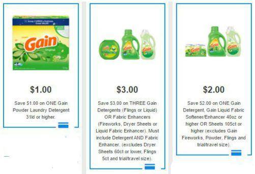 Gain Coupons 2017 for Detergent, Flings, Fireworks & More!