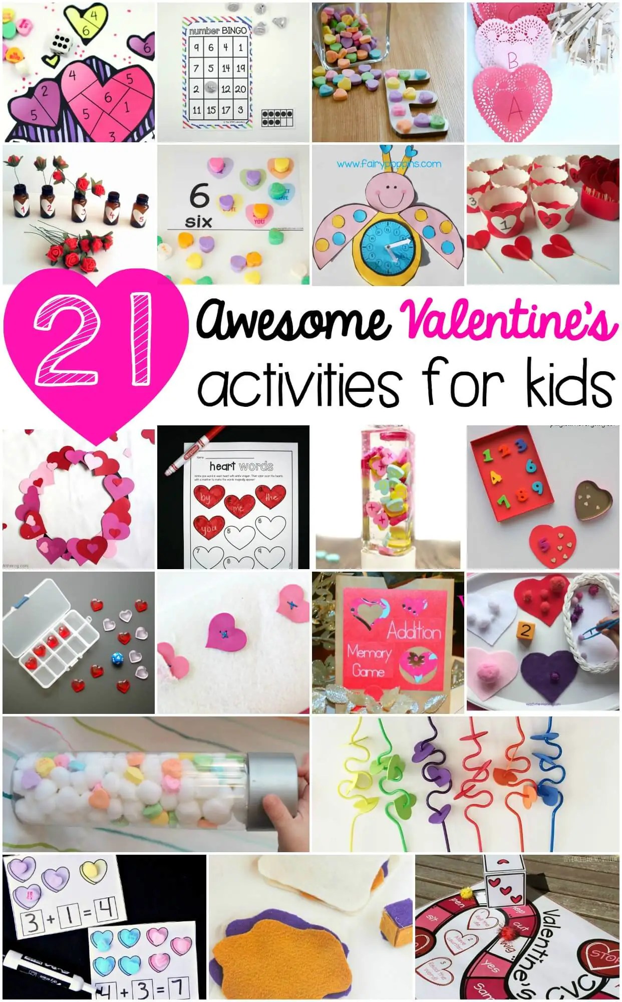 Printable Valentine Games for Kids 2 Ways to Play