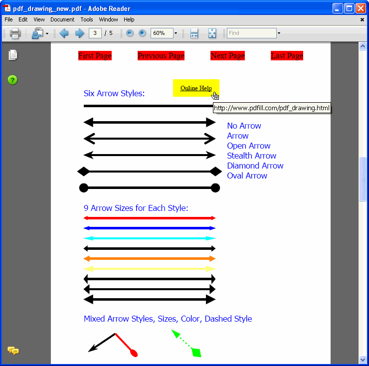 PDFill PDF Editor Draw Shapes onto PDF Page