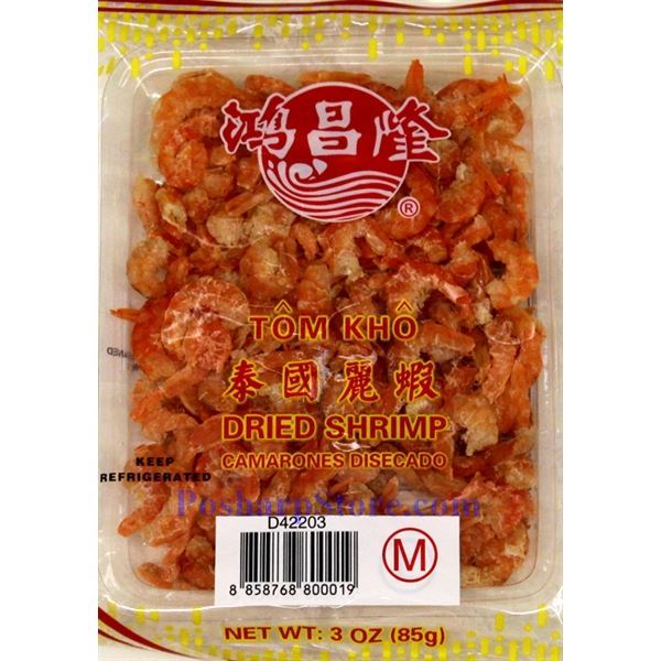 Hong Chang Long Thailand Dried Shrimp (M) 3 oz