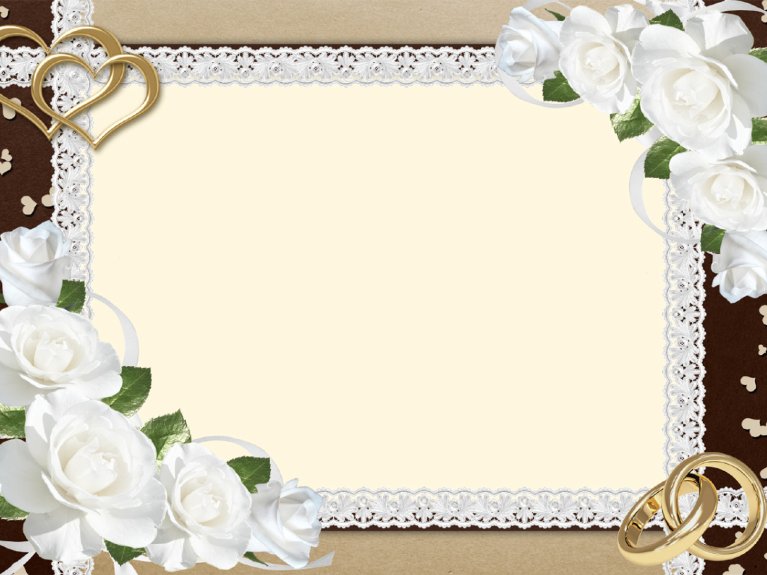 Fancy Wedding Border Backgrounds Border & Frames, Brown