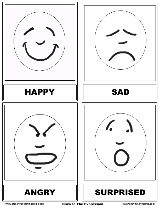 Free Printable Emotion Faces and Activities Natural Beach Living.