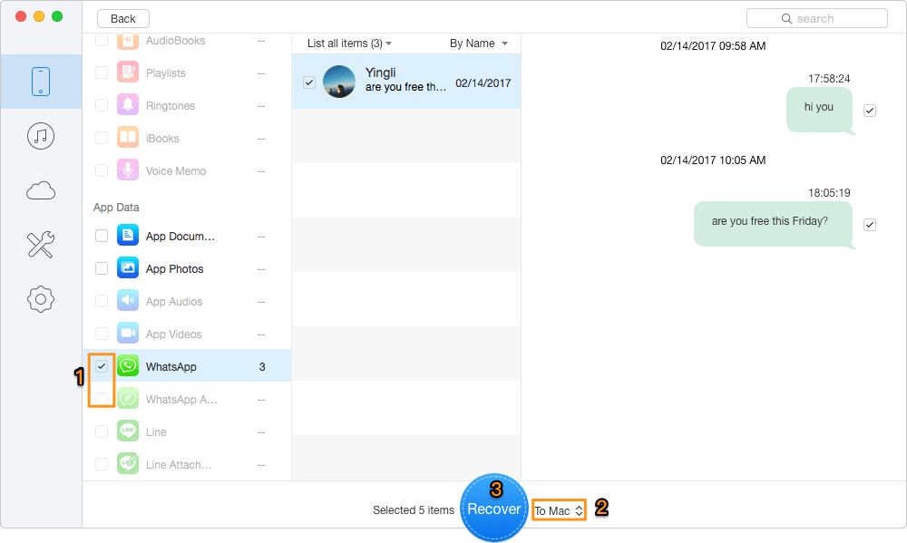 How to Restore WhatsApp Call Logs/Messages on iPhone