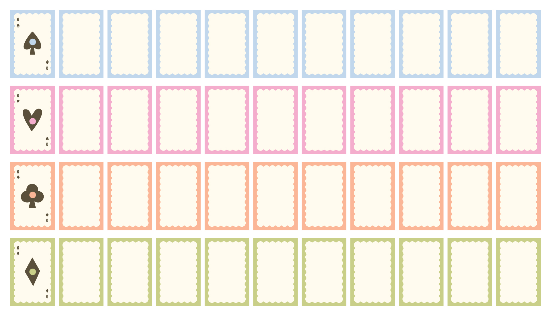 8 Best Images of Blank Playing Card Printable Template For Word Blank Playing Card Template