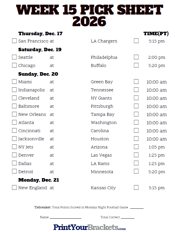 Your Free Printable Week 8 NFL Schedule + More! Printables for Everyone(08)