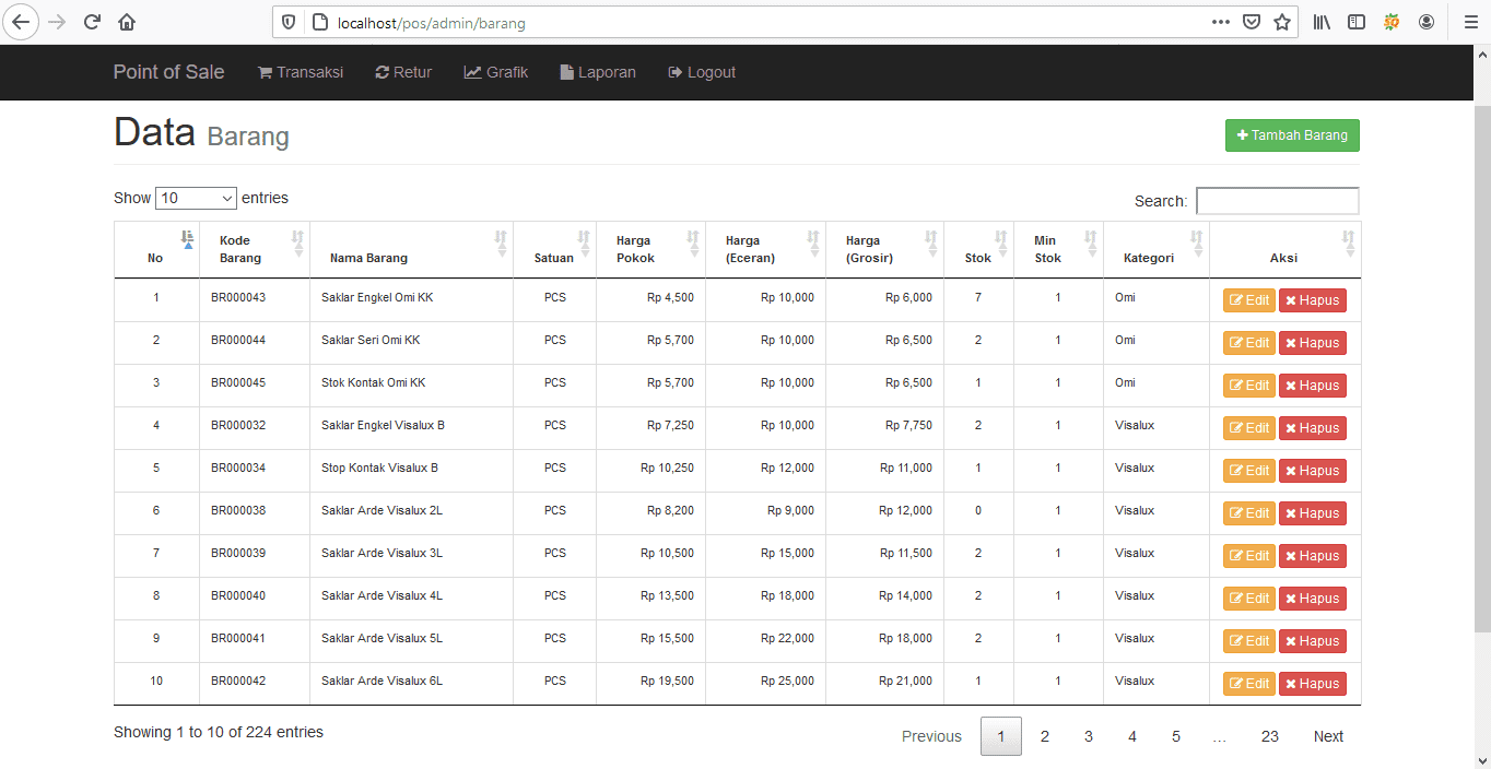Download Program Aplikasi Point of Sales Berbasis Web
