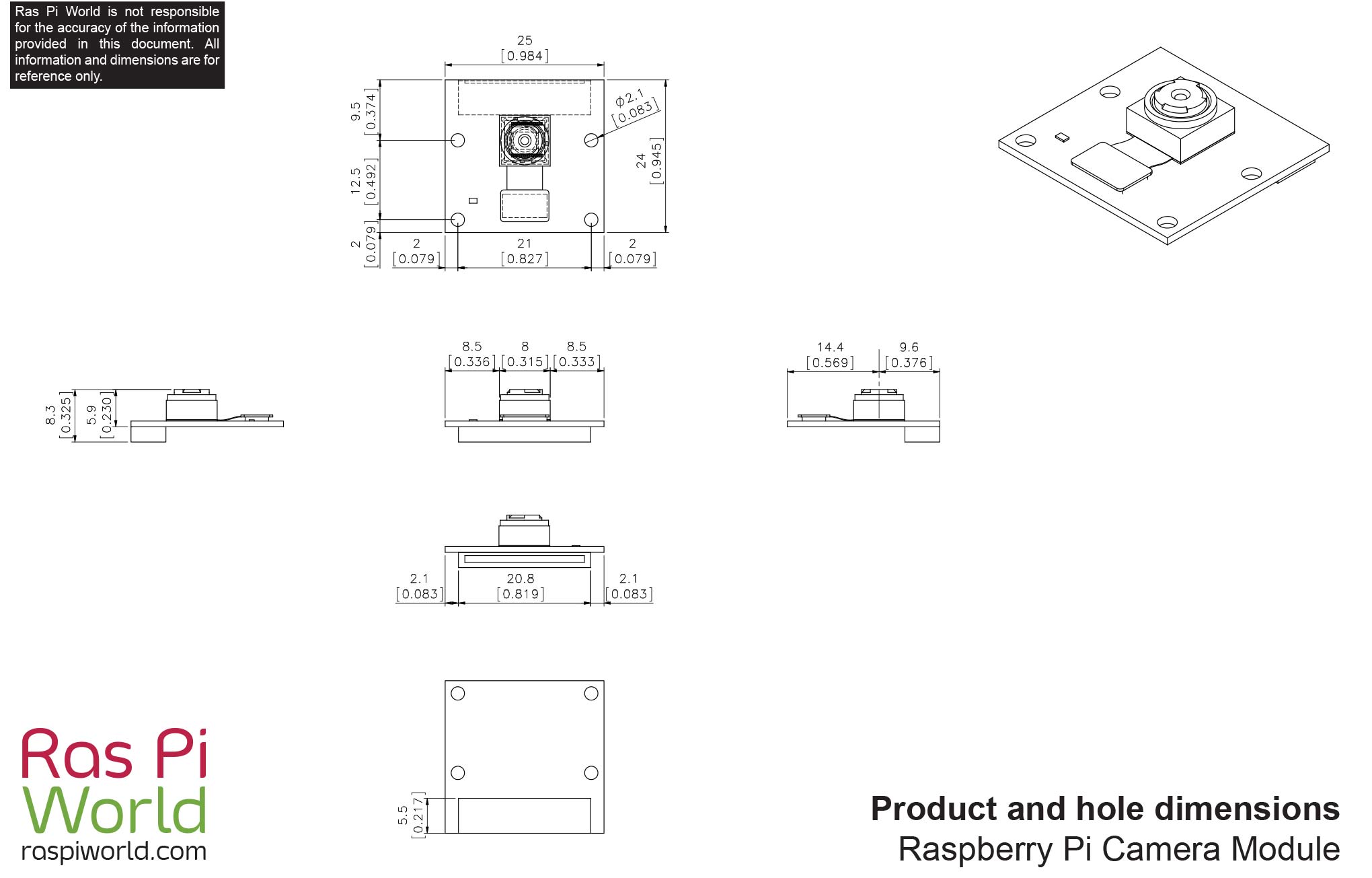 All Raspberry Pi Products Dimension Drawings Ras Pi World