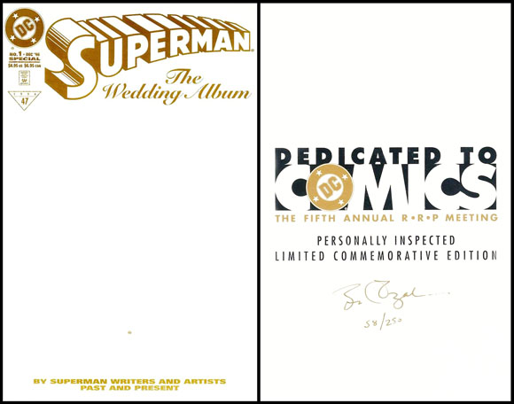Rare Comics Superman The Wedding Album RRP Edition