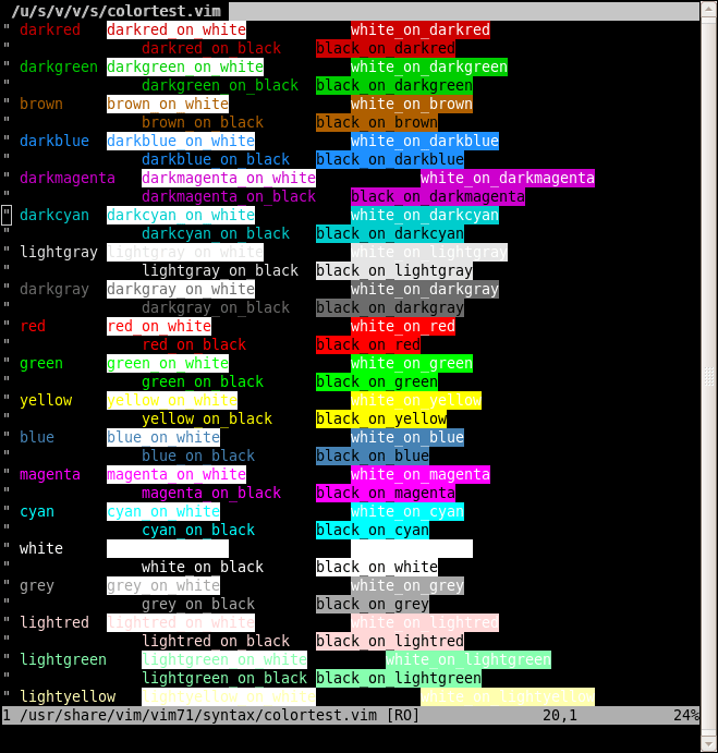 Colour colour everywhere! 256 colourmode for Linux consoles [RobMeerman.co.uk]