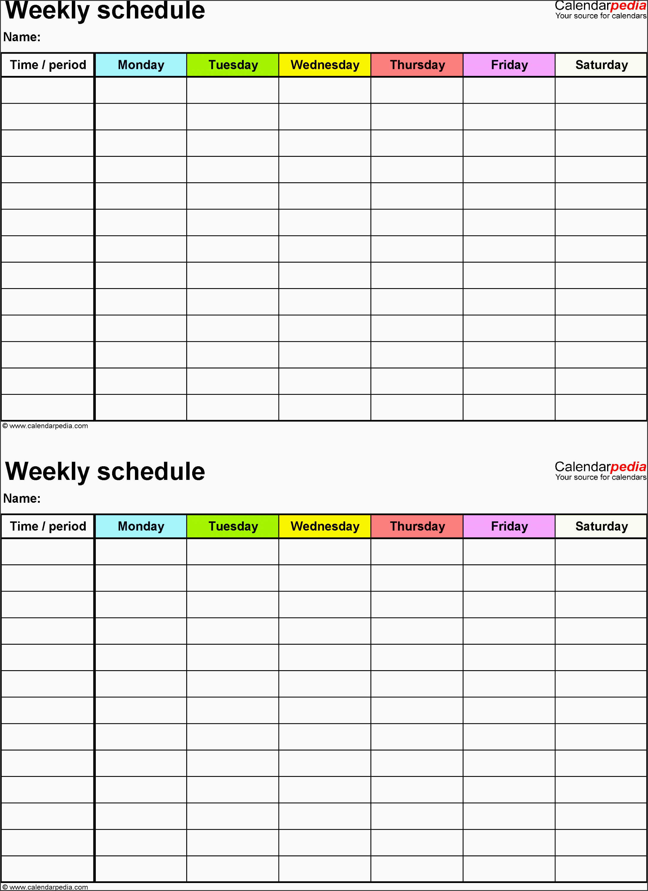 7 Employee Weekly Time Planner SampleTemplatess SampleTemplatess