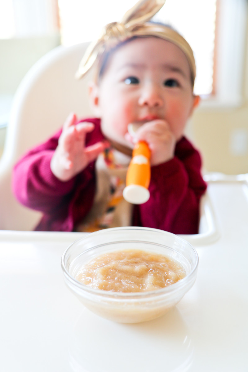 Baby Food Pear Banana Puree with Blendtec SandyALaMode
