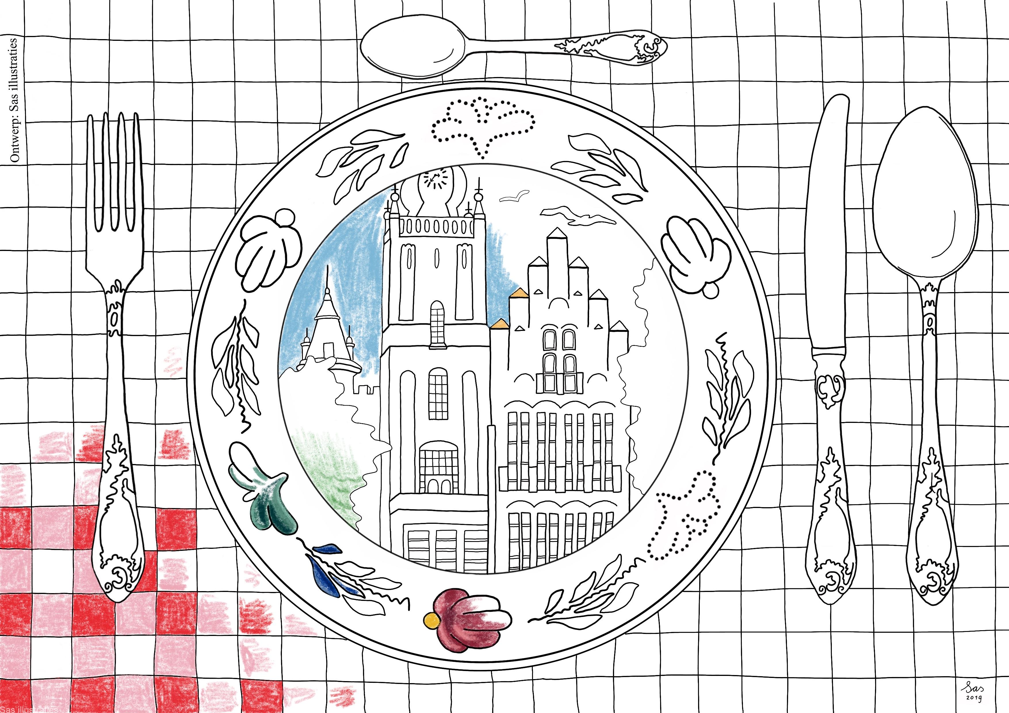 Kleur Je Dag Mascottepad Pietertje Op Avontuur Met Isabella Sas Illustraties