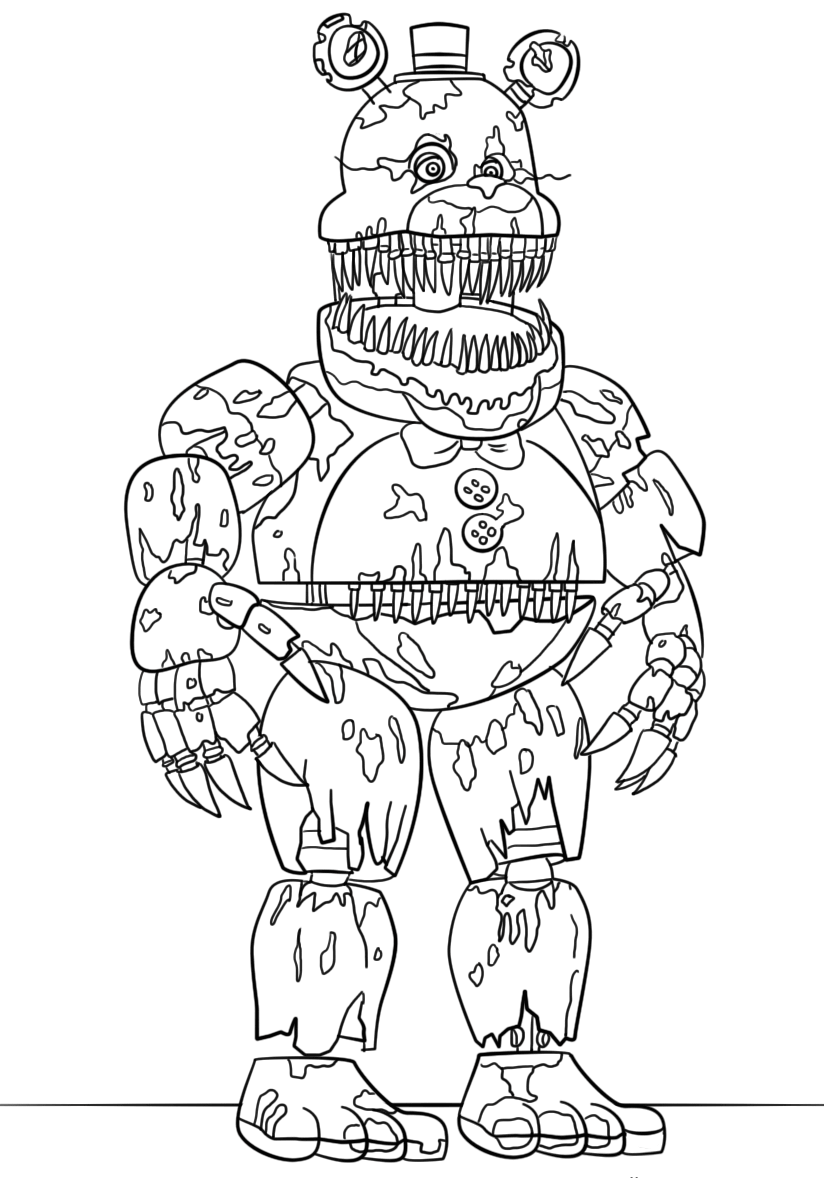 Free Coloring Pages Five Nights At Freddy's Five Nights At Freddy's