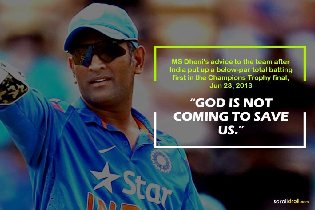 20 Witty Quotes From Ms Dhoni That Prove He Is The King Of Comebacks