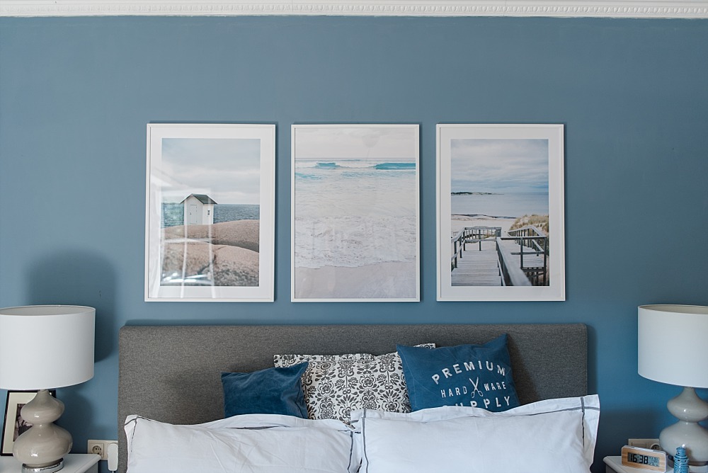 Unser neues Schlafzimmer und eine Lösung für die blaue Wand Seelensachen