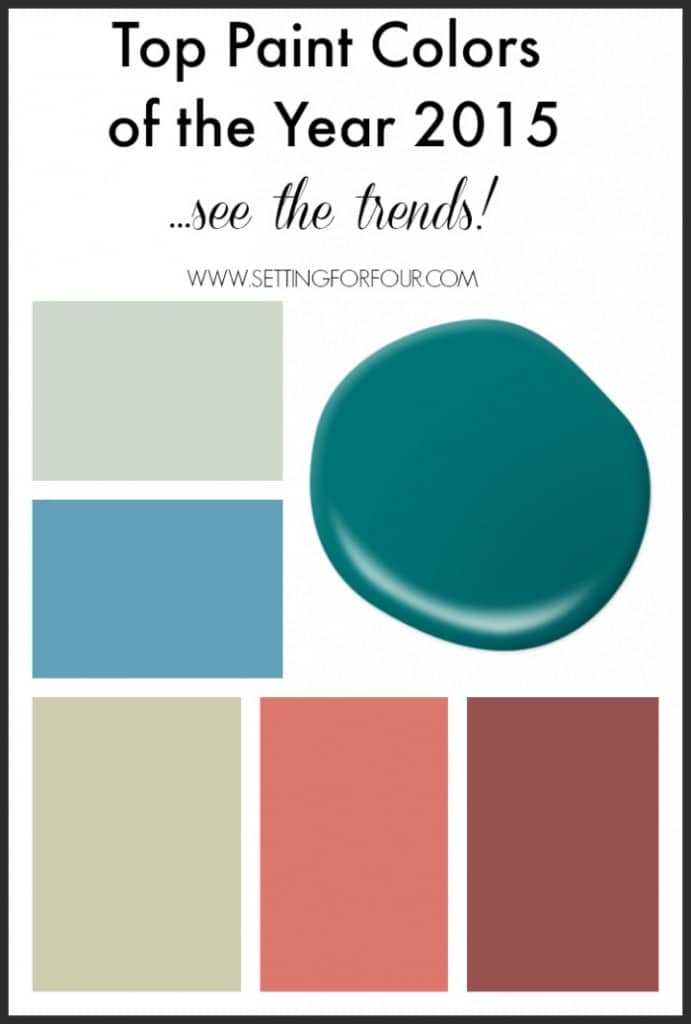 Top Paint Colors of the Year 2015 Decor Trends Setting for Four