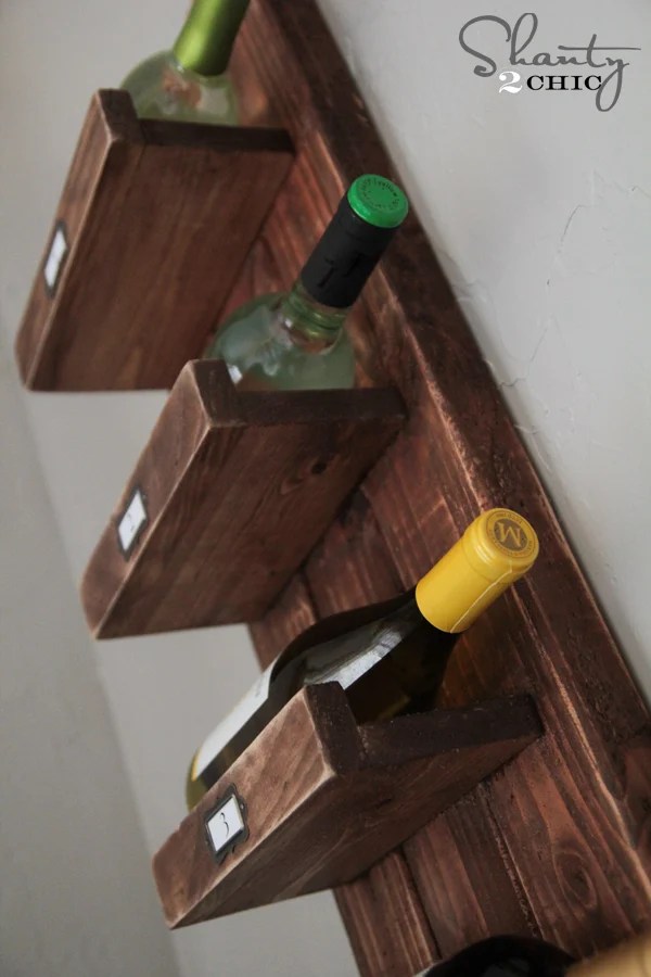 No matter what style of wine rack you decide to make, it's important that it fits your needs and aesthetic. Diy Wine Rack Shanty 2 Chic