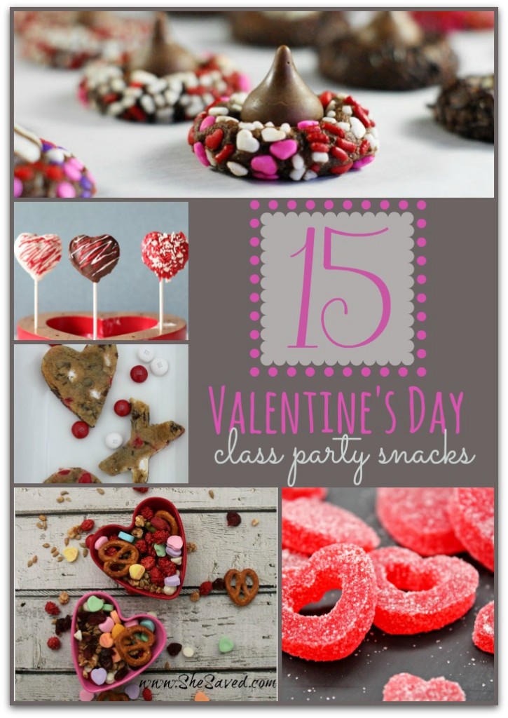 15 Valentine's Day Class Party Snacks SheSaved®
