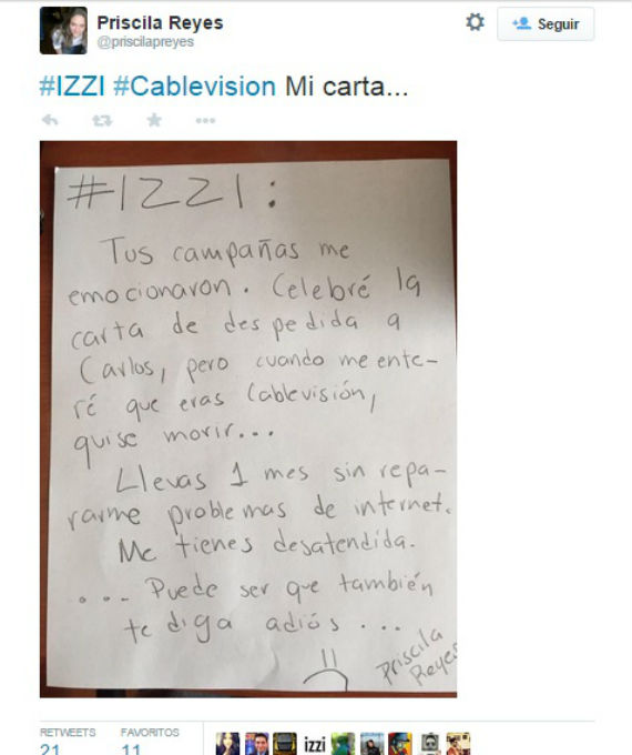 Izzi, compañía que sustituye a Cablevisión, le declara la