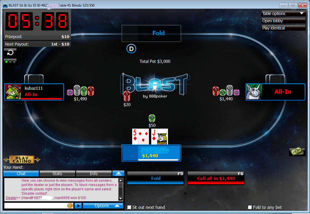 Blast Poker Strategy Overview of 888 Poker Blast Sit n Goes