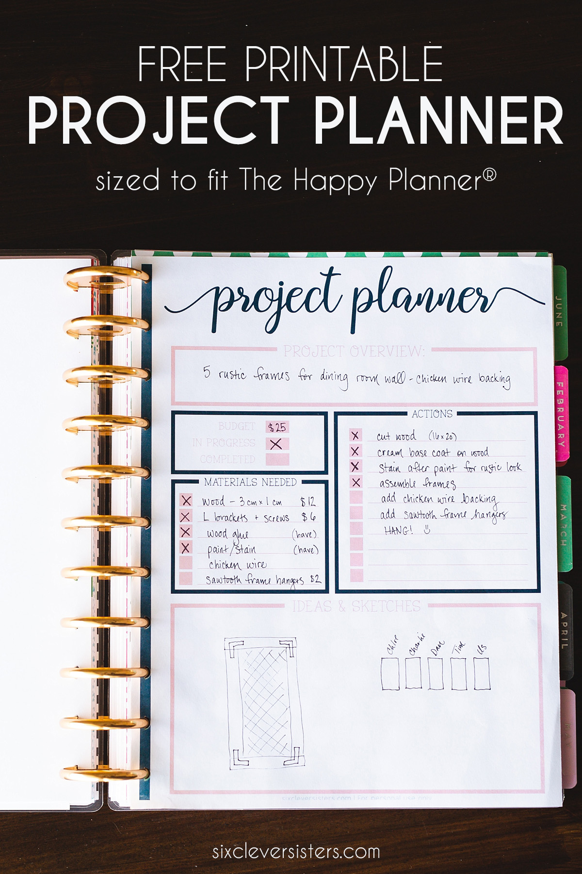 NEW Project Planning Printable Set Scattered Squirrel