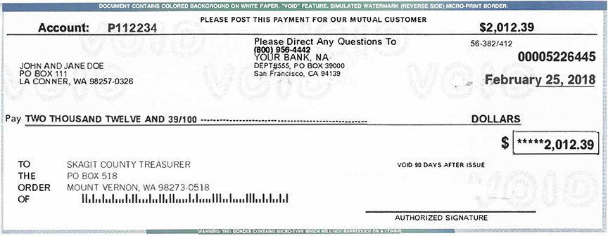 to the Treasurer's Office