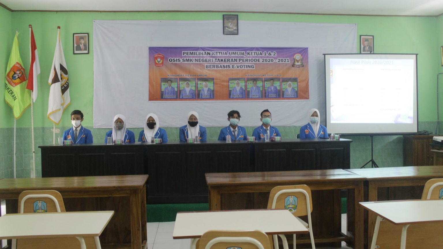 Pemilihan Ketua OSIS SMKN Takeran tahun 2020/2021