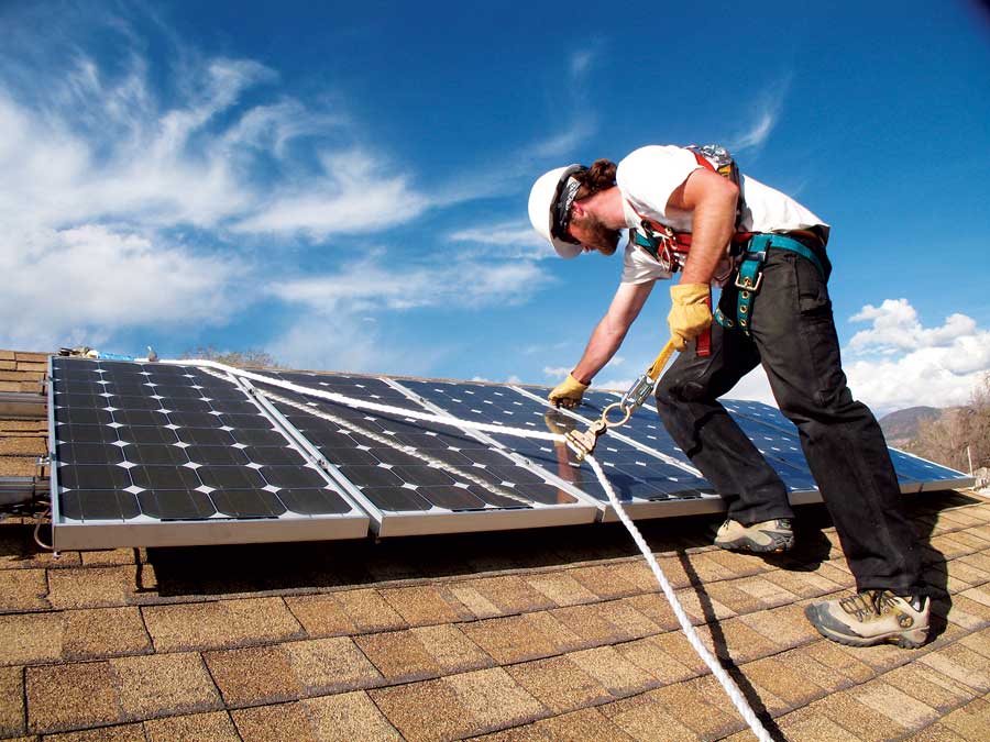 Solar panel installer