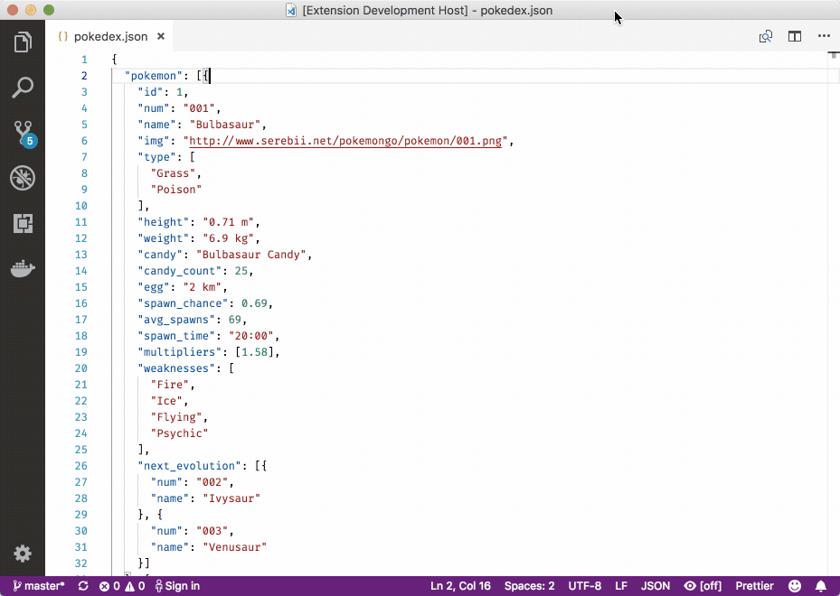 VS Code generate code จากข้อมูล JSON ด้วย Paste JSON as Code