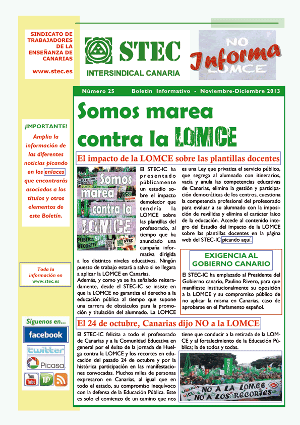 STECIC Nuevo Boletín Informativo Digital del STECIC