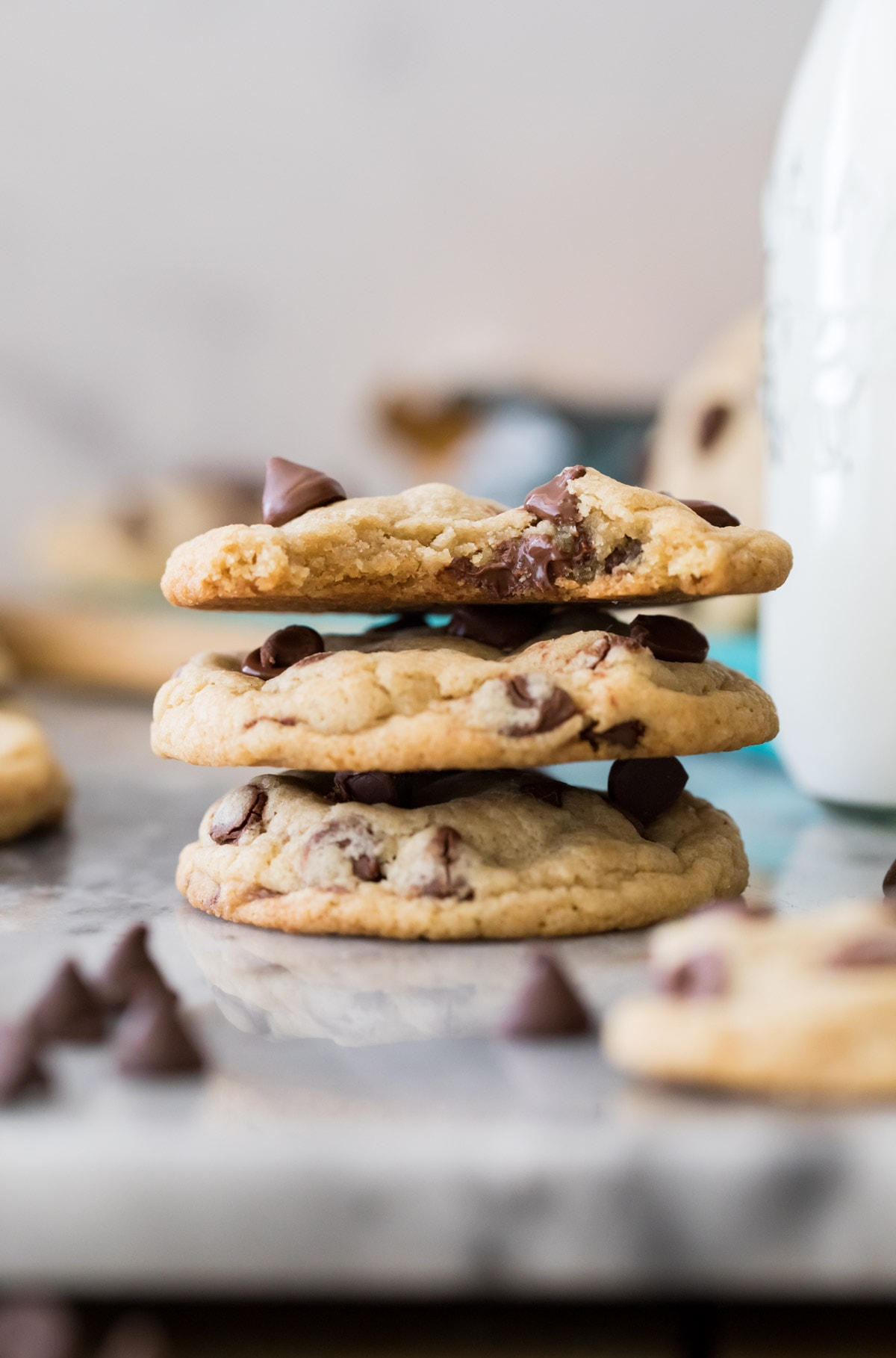 🍪 i would cook them for a couple minutes longer than recipe calls for, but they are still so yummy! Eggless Chocolate Chip Cookies - Sugar Spun Run