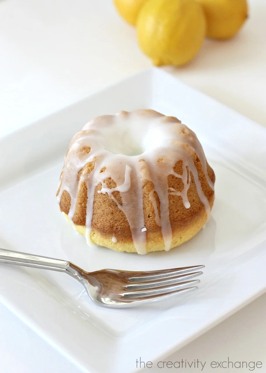 Lemon Blossom Bundt Cakes {Mini or Regular Size}