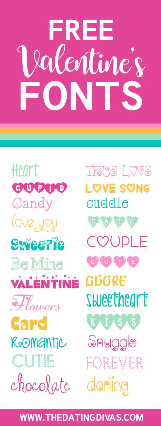 Free Love Fonts for Every Occasion From The Dating Divas