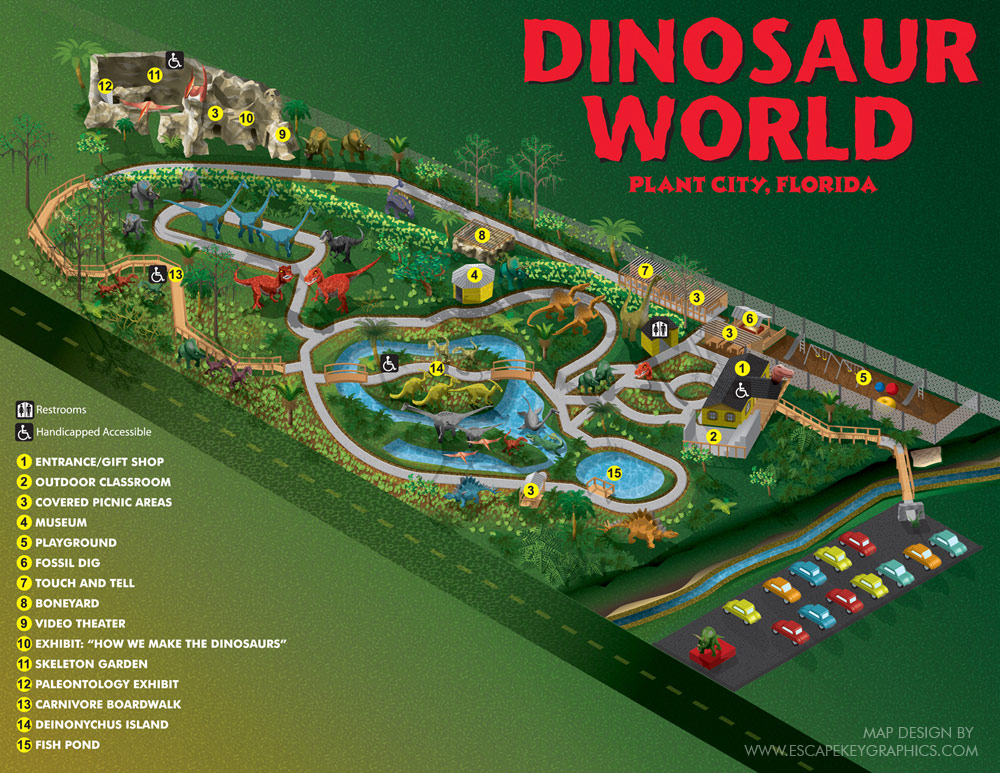 Theme Park Brochures Dinosaur World Florida Theme Park Brochures