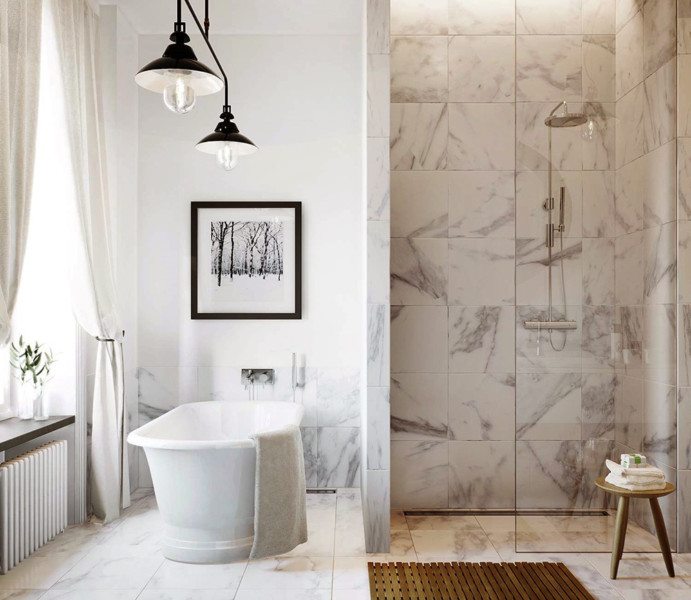 30 ideas about marble bathroom tiles pros and cons