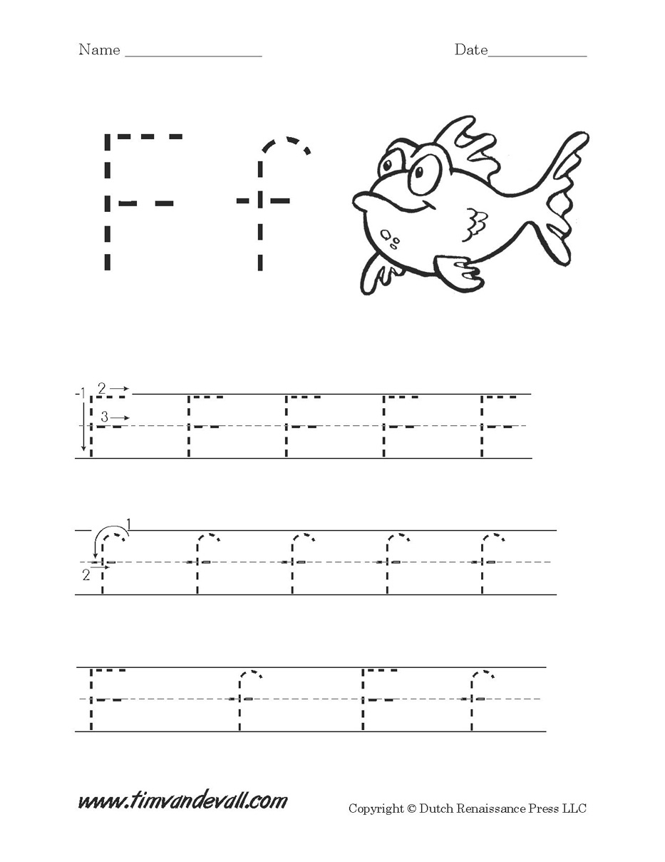 Letter F Worksheet Tim van de Vall