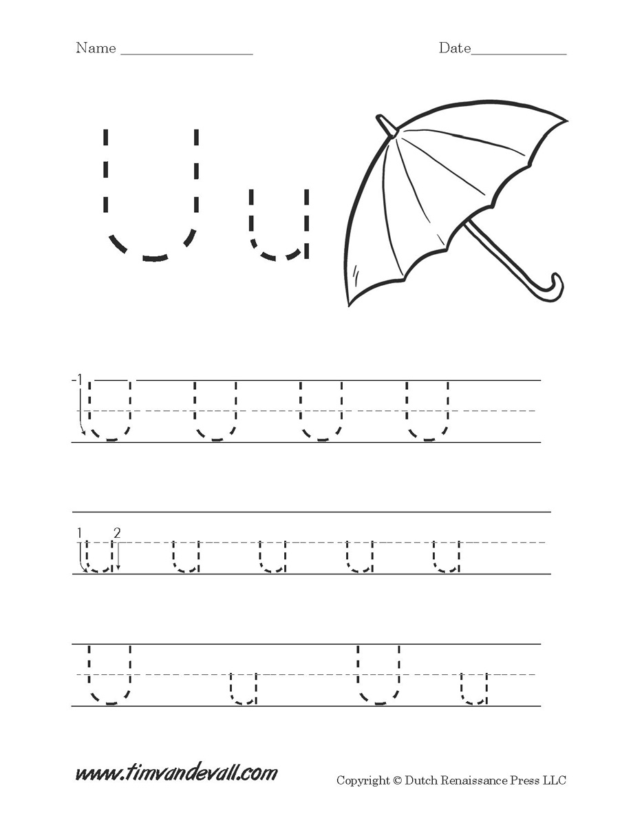 Letter U Worksheet Tim's Printables
