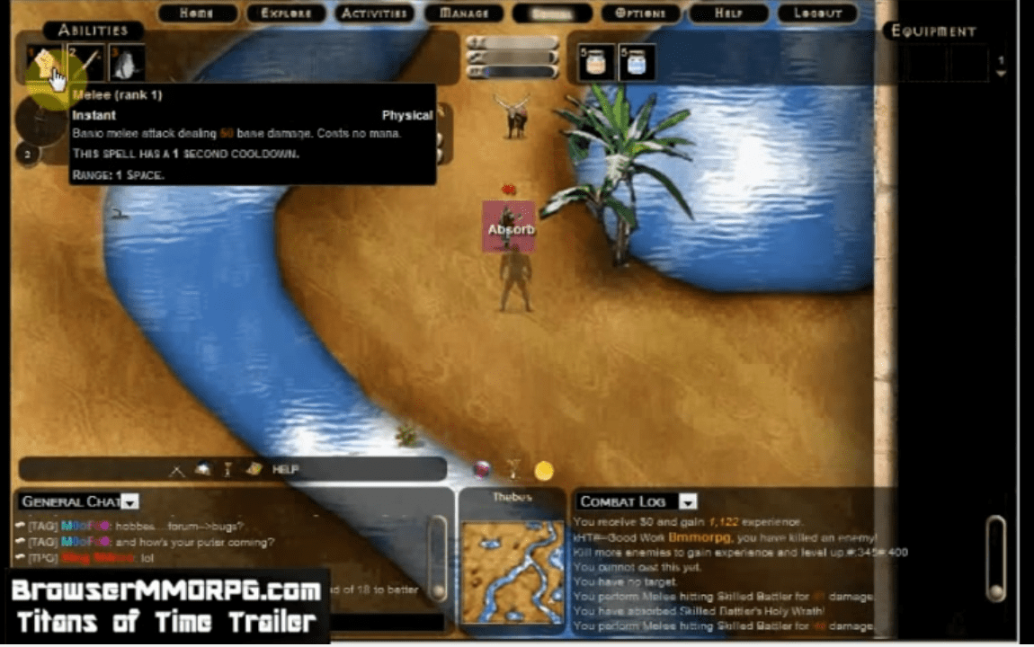 Titans of Time 3D Browser MMORPG