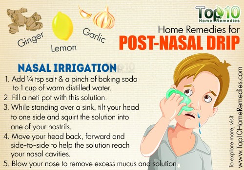 Home Remedies for PostNasal Drip Top 10 Home Remedies