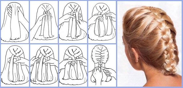 French Braid Step By Step With Pictures And Detailed